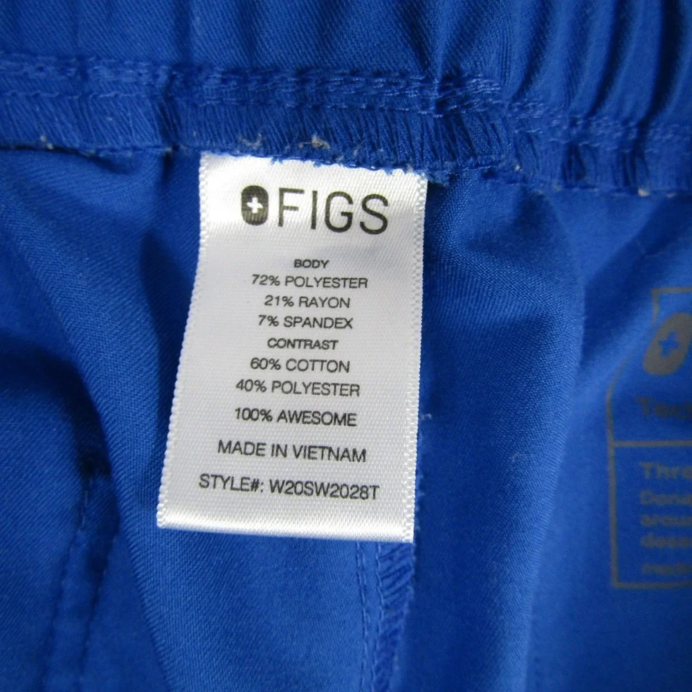 FIGS Technical Collection Jogger Pants Mens Medium Blue Stretch Scrub W20SW2028T